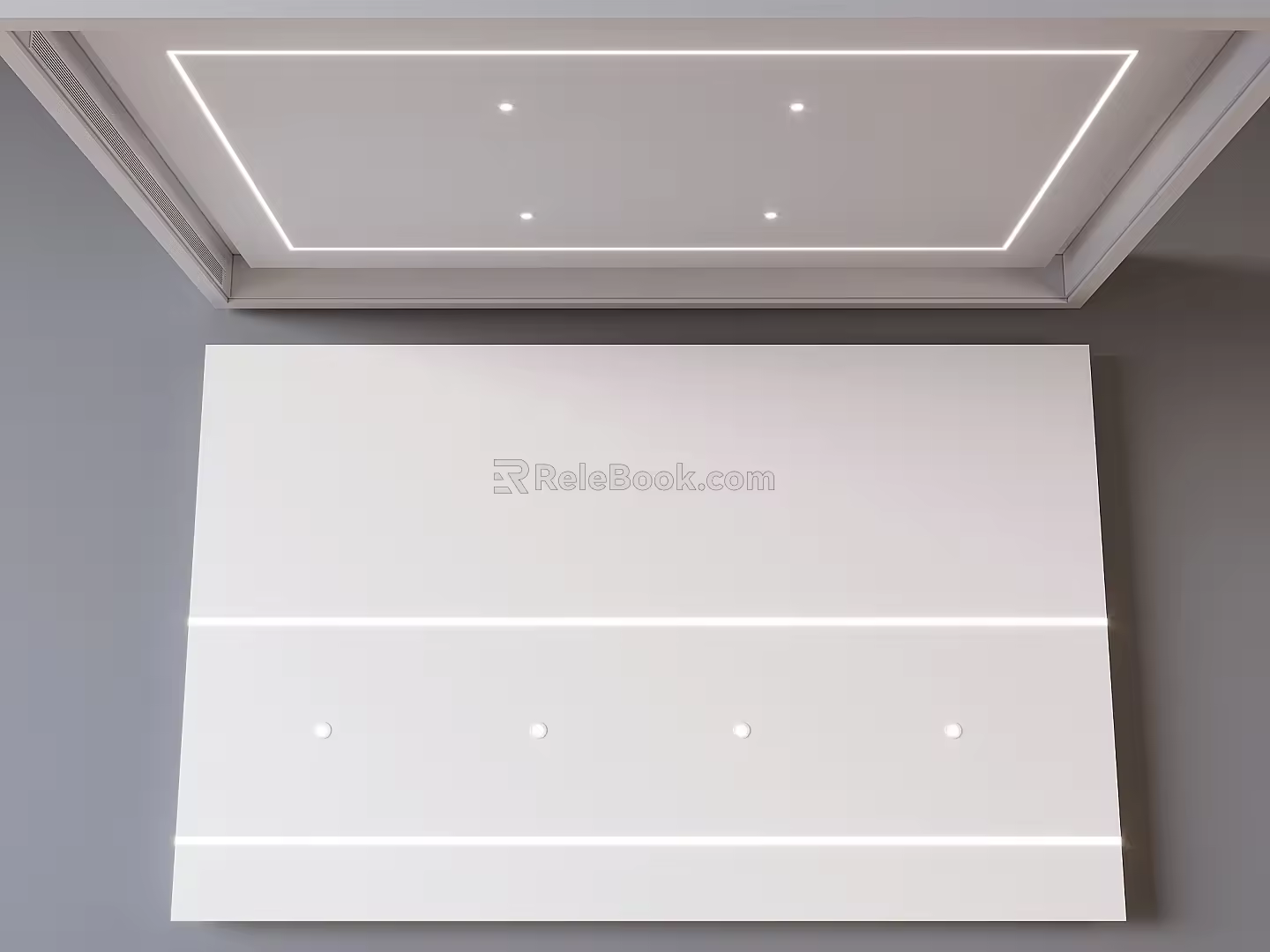 Headless lamp Ceiling downlight Spotlight Line lamp 3d model