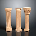 Columns Stone Columns Stone Columns Old Columns Roman Columns Roman Columns Classical Columns Greek Columns 3d model