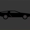 Black Futuristic Sports Car With Red Accent Lines And Shiny Exterior Design