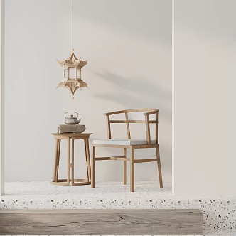 New Chinese Leisure Chair 3d model