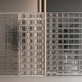 Glass brick partition 3d model