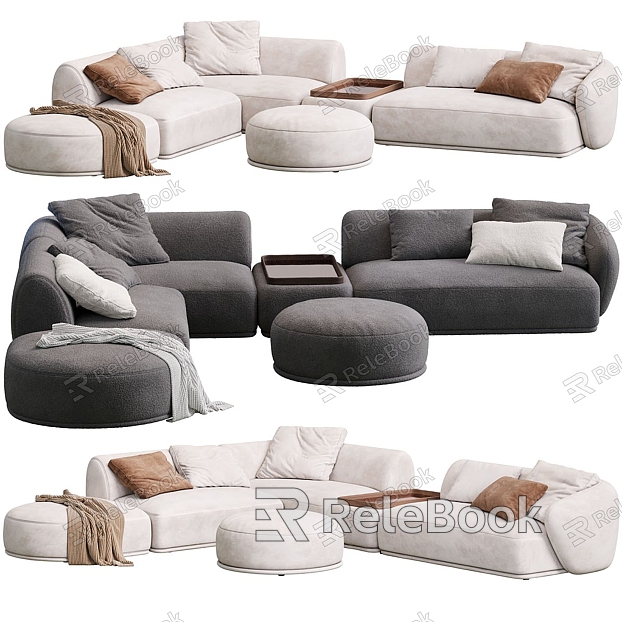 Modern Arc Multiplayer Sofa Collection model