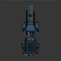 Blue Mechanical Quadruped Robotic Equipment With Metal Legs And Grille Structure