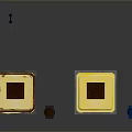 Vintage Yellow Phone Booths With Red Borders And Blue Buckets On Dark Surface