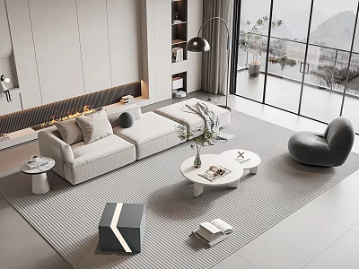 Modern sofa coffee table combination home
