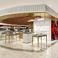 GASSAN Watches And Jewellery Store With Elegant Interior Marble Display Counters And Brand Logos