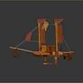 Handcrafted Wooden Ship Model With Sails Mast And Decorative Details