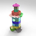 Creative Lego Assembled Modeling Jewelry Modeling Wisdom Assembled 1417 3d model