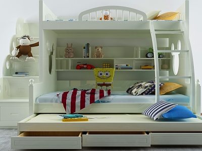 Modern Bed High and Low Bed model