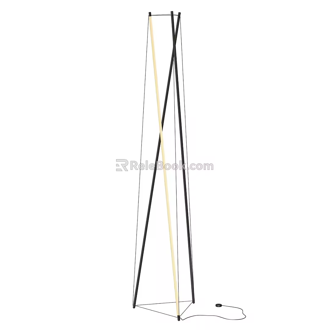 Martinelli Luce Minimal Floor Lamp Linear Floor Lamp Tube Floor Lamp Strip Floor Lamp Modern Floor Lamp 3d model