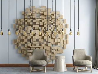 Modern leisure sofa combination 3d model