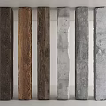 Damaged Cement Columns Damaged Columns Modern Concrete Columns Damaged Wooden Columns Old Square Wooden Beams 3d model