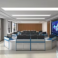 modern command center 3d model