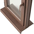 Modern Casement Window Design With Aluminum Frame Sleek Handle And Clear Glass