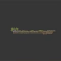 Modern Patterned Stone Slab Ground Design With Green Plants And Geometric Layout