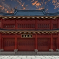 Chang'an Temple Tibetan Hall Chinese Ancient Temple 3d model