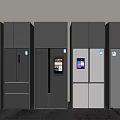 Modern Refrigerator Cabinet Oven Smart Refrigerator Embedded Refrigerator Double Door Refrigerator Three Door Refrigerator 3d model