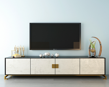 New Chinese TV Cabinet 3d model