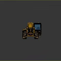 Yellow Spartan JOB Utility Vehicle with Extendable Boom for Heavy Duty Construction Tasks