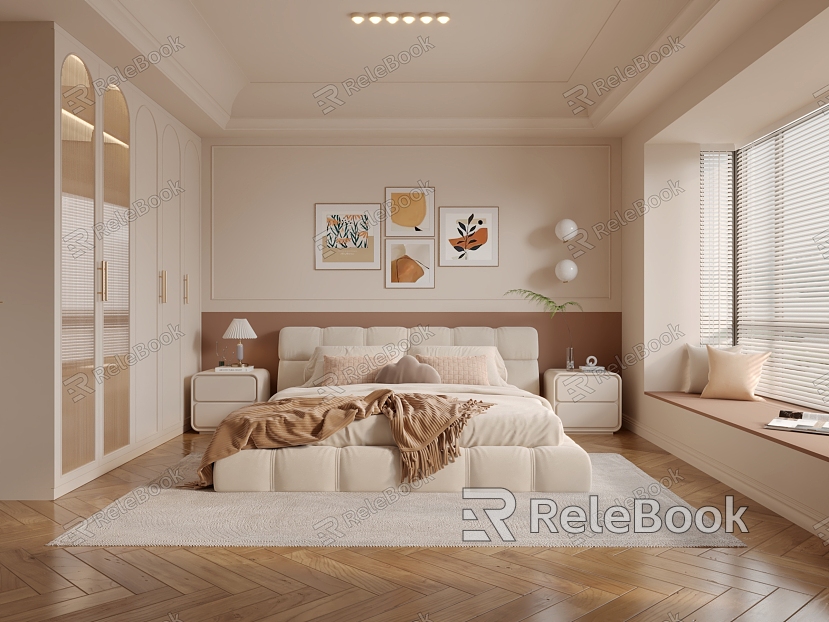 Cream French Style Bedroom model