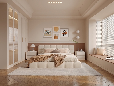 Cream French Style Bedroom model