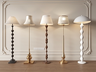 Floor lamp combination 3d model