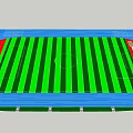 Campus Landscape With Outdoor Sports Area Green Lawn Football Field And Running Track