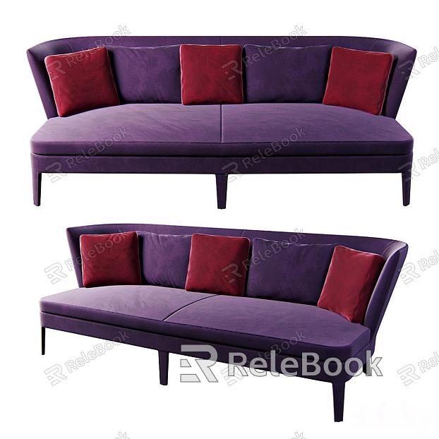 B BItalia fabric double sofa model