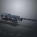Tactical Military Weapon With Heavy Duty Mechanical Structure Metal Body And Extended Barrel Design