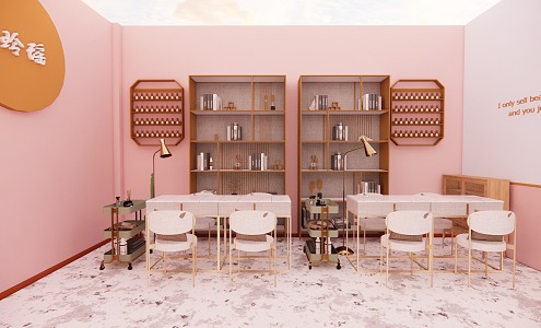 Modern Nail Shop 3d model