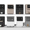 Modern Electric Water Dispensers with Various Colors Digital Display Temperature and Cups