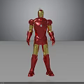 Iron Man Action Figure Red And Gold Armor Standing Pose With Detailed Design