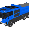 Blue Heavy Duty Dump Truck With Large Cargo Bed And Modern Exterior Design