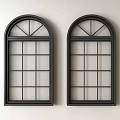 French windows retro windows casement windows glass windows doors and windows 3d model