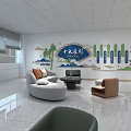 Patriotic Hall Interior Design With National Spirit Theme And Modern Sofas Coffee Tables