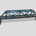 Cartoon Bridge Iron Bridge Bridge Steel Bridge Steel Frame Bridge Arch Bridge 3d model