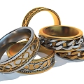 Style Jewelry Jewelry Ring Ring Decoration 3d model