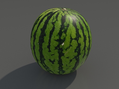 Watermelon big watermelon fruit super realistic high precision video level model