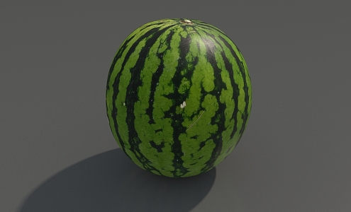 Watermelon big watermelon fruit super realistic high precision video level 3d model