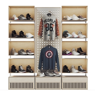 Shoe Cabinet Shoe Rack sneaker Sneakers 3d model