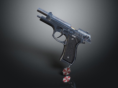 Modern pistol semi-automatic pistol automatic pistol 3d model