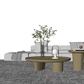 Modern Sofa Coffee Table Combination Sofa Coffee Table Combination Cabinet 3d model
