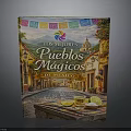 Scenic Mexican Pueblos Magicos Street With Colorful Banners Traditional Buildings And Drinks With Limes