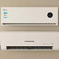 White Wall Mounted Midea And Universal Air Conditioner Fan Units For Home Use