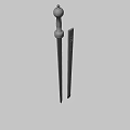 Weapon Sword and scabbard 3d model