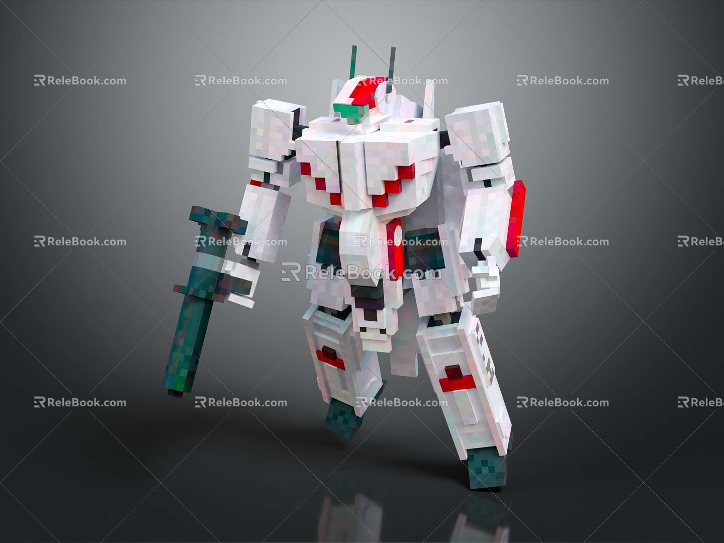 Mecha Warrior Mecha Soldier Machine Armor Mechanical Armor 3d model