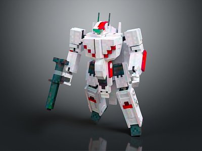 Mecha Warrior Mecha Soldier Machine Armor Mechanical Armor 3d model