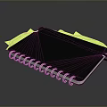 Workbook Manuscript Paper Test Paper Book Square Book Math Workbook Student Supplies Learning Items Stationery 3d model