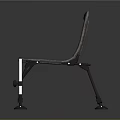 Modern Leisure Chair With Green Fabric Cushion Metal Frame And Non slip Foot Pads