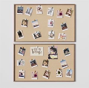 Modern photo wall 3d model